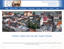 Tablet Screenshot of gisela-schulen.de